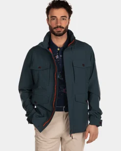 Wasserabweisende Jacke mit Kapuze