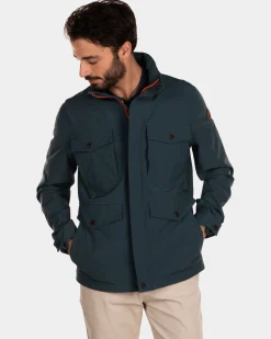 Wasserabweisende Jacke mit Kapuze