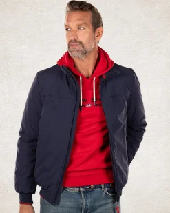 Wasserdichte Bomberjacke Blau - Pitch navy