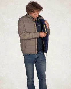 Wattierte einfarbige Winterjacke - Army Ground