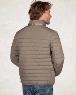 Wattierte einfarbige Winterjacke - Army Ground