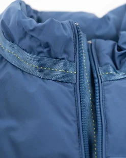 Wattierte einfarbige Winterjacke - Lead Blue