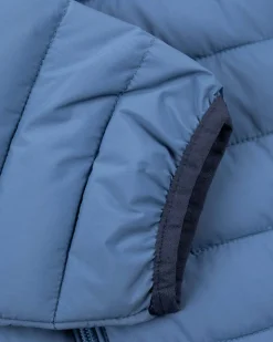 Wattierte einfarbige Winterjacke - Lead Blue