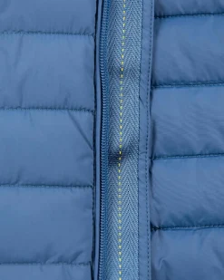 Wattierte einfarbige Winterjacke - Lead Blue