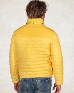 Wattierte einfarbige Winterjacke - Stoke Yellow