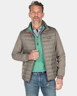 Wattierte Jacke mit Softshell - Misty Army