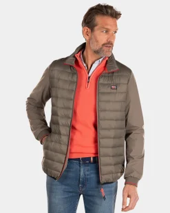 Wattierte Jacke mit Softshell - Misty Army