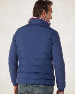 Wattierte, schlichte Jacke - Bright Water Blue