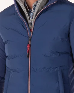 Wattierte, schlichte Jacke - Bright Water Blue