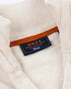 Weißer Pullover mit Strickmuster - Powder Sand