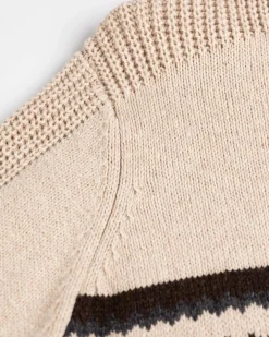 Winterstrickpullover Fraser - Sea Silt Sand