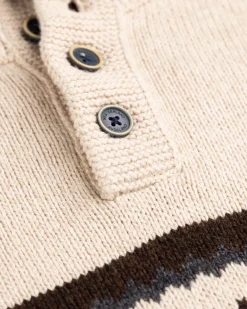 Winterstrickpullover Fraser - Sea Silt Sand