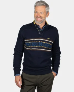Winterstrickpullover Fraser - Ink Navy
